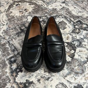 Madewell The Bradley Lug Sole Leather Loafer